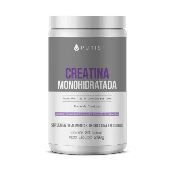 Creatina Monohidratada (30 gomas de 3g)